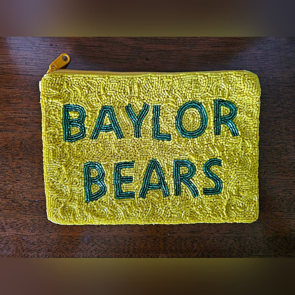 Baylor Bears Beaded Clutch NEW